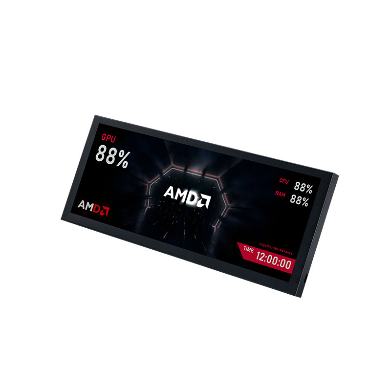 图灵智显12.3寸IPS长条屏机箱副屏电脑监控状态TypeC USB免AIDA64