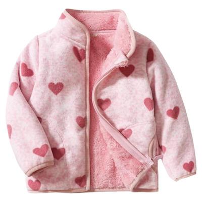 摇粒绒秋装女童冬季颗粒绒上衣服