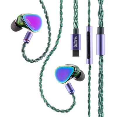水月雨 光束/Rays 动圈平板Type-C解码HiFi耳机吃鸡电竞游戏耳塞