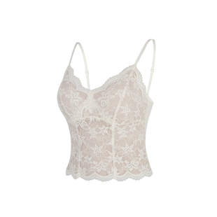 红色本命年保暖背心女带胸垫秋冬法式性感蕾丝修身内搭吊带打底衫