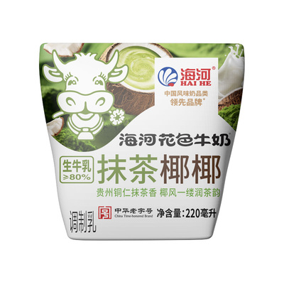 海河牛奶抹茶椰椰220ml*10袋