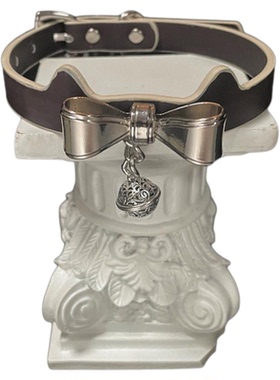 Aura Collar轻奢真皮choker项圈牵引绳原创亚文化温变女玫瑰颈圈