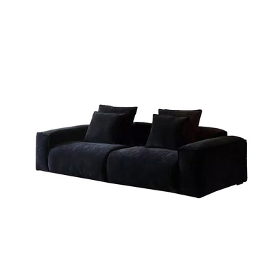 意式极简约现代雪尼尔布艺沙发客厅小户型2025新款豆腐块直排沙发