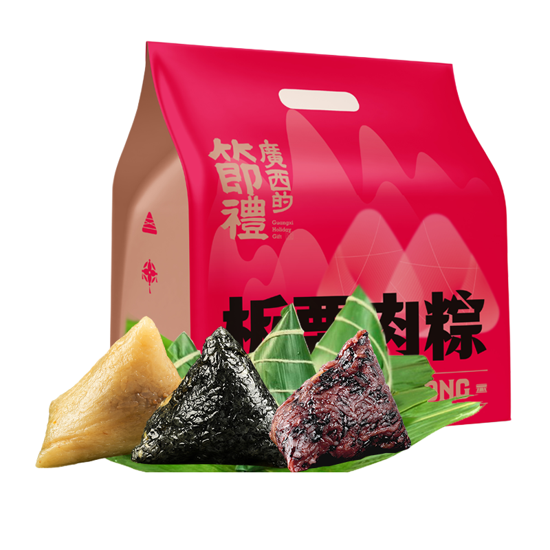 花见拾乐板栗肉粽黑米粽灰灰粽