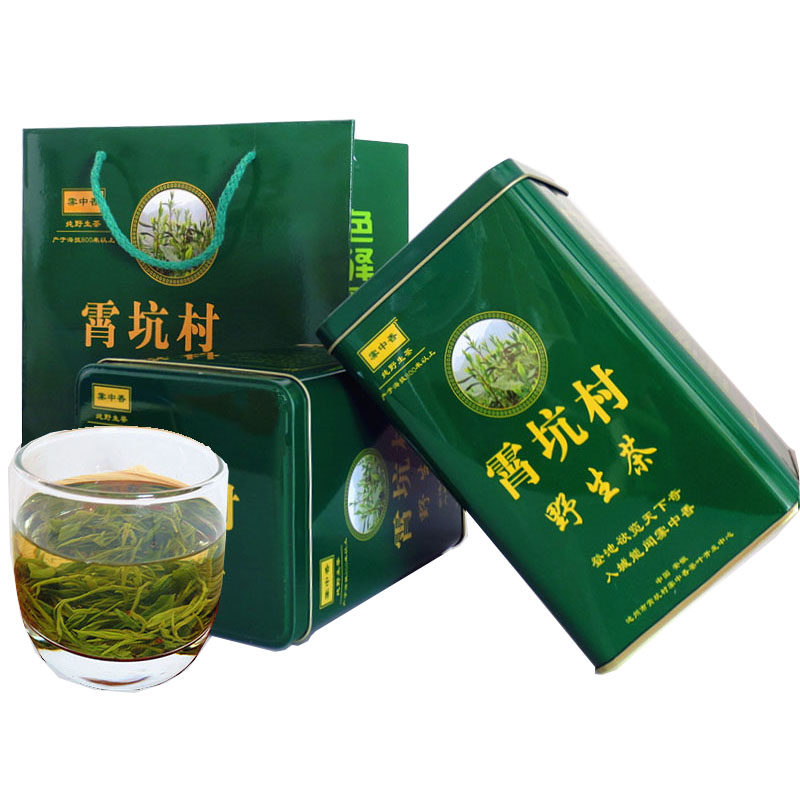 新茶明后肖坑散装绿茶高山野生