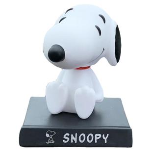 史努比汽车摆件创意摇头公仔车载装饰车饰用品可爱车内饰品