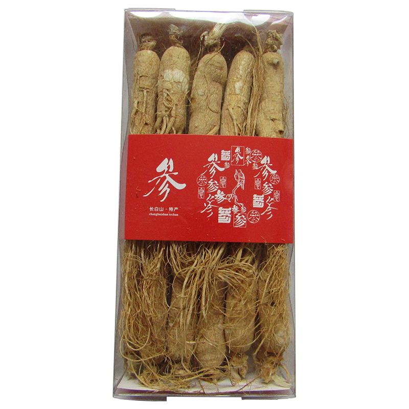长白山人参特大干人参6年足干无硫东北生晒原皮泡酒白参切片泡酒