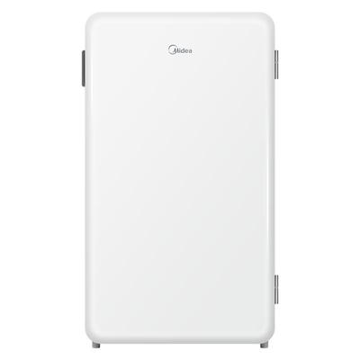 美的93升小型家用单门复古母乳一级宿舍办公室冷藏迷你客厅冰箱