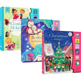 Sound Book 英语早教启蒙发声书 圣诞歌谣 睡前摇篮曲 古典旋律 儿童音乐启蒙 亲子读物 英文原版进口图书