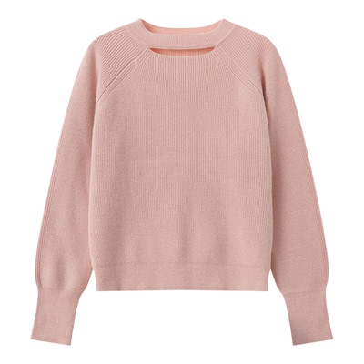 芭依璐2025冬季新款红色毛衣上衣打底衫圣诞穿搭显瘦慵懒风针织衫