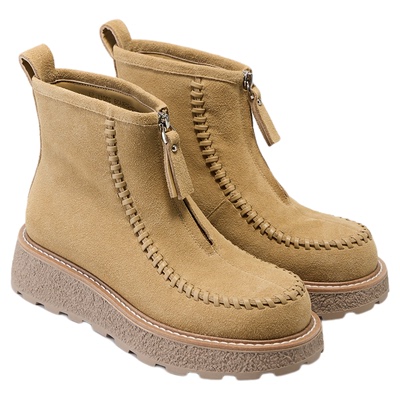 fed厚底马丁靴冬季新款女靴复古雪地靴加绒短靴女款S1104-YA021