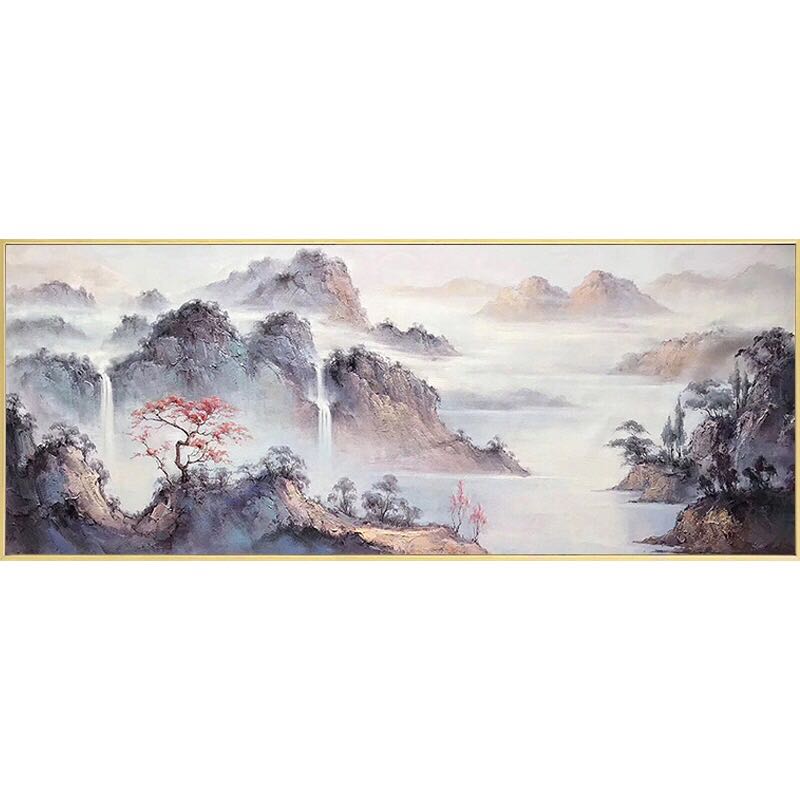 流水生财聚宝盆DMC十字绣
