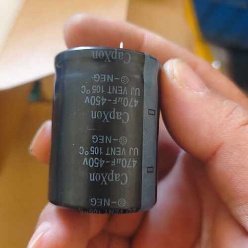 议价CapXon丰宾牛角脚电解电容 470uF 450V 35x维修