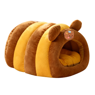 猫窝冬加厚小熊蜜罐窝狗窝猫咪睡窝半封闭式2026热卖新型新款猫屋