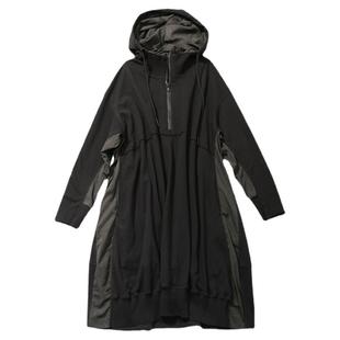 高阶小众暗黑主义！意大利设计师大气裁剪连衣裙女高端长裙新品