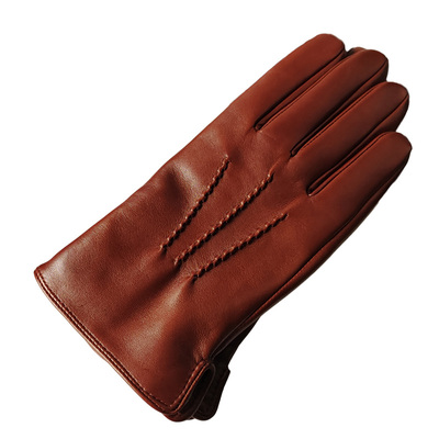 西班牙进口皮手套男士加绒羊毛