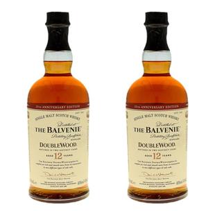 欧洲直邮balvenie百富12年双桶陈酿单一麦芽威士忌40度-2瓶装