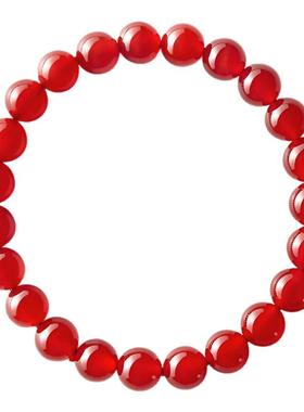 普陀山天然红玛瑙手串女款手链