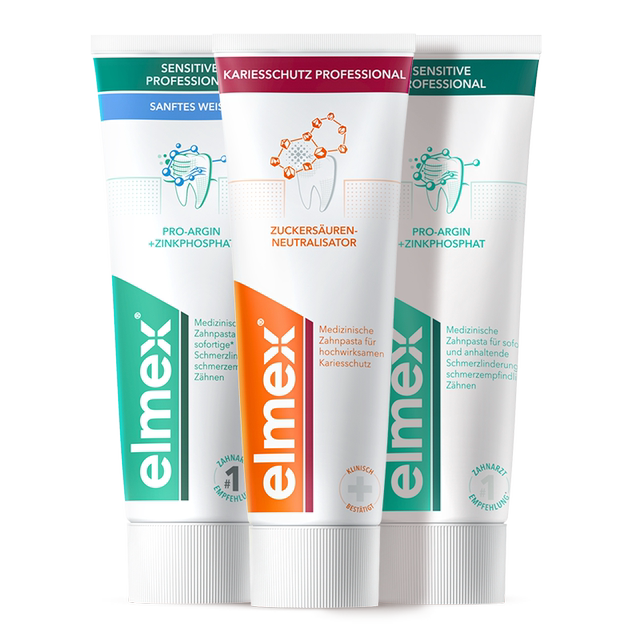 elmex瑞士原装进口成人防蛀含氟牙膏2支