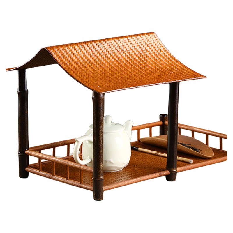 竹制品席面茶棚中式围炉煮茶收纳