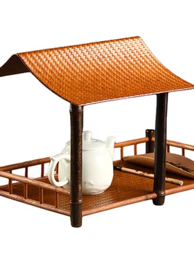 竹制品席面茶棚中式围炉煮茶收纳
