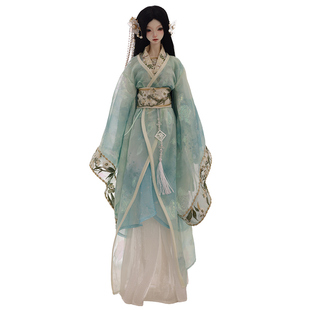 潮玩3分女娃菀青中式温婉仙气汉服AS关节可动玩偶娃娃bjd全套