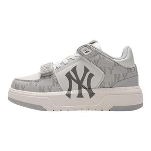 MLB官方男女鞋2025秋冬新款厚底板鞋NY老花运动鞋休闲鞋3ASXCDN3N