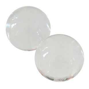 白水晶球保健手球健身球手握把玩摆件透明手部锻炼摆饰品玻璃圆球