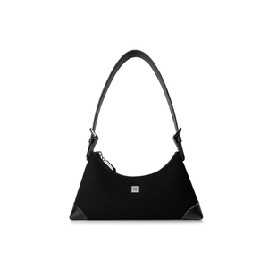 INJOYLIFE绒面hobo包新款复古美式腋下包小众女包单肩小包包