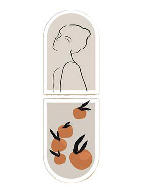 玄关复古是拱形装饰画