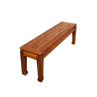 实木长凳床尾凳40高中式老榆木