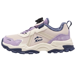 特步儿童二棉鞋冬季新款加绒加厚保暖中大童2025女童运动鞋