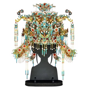 十里红妆成品点翠凤冠diy手工材料拼图金属拼装模型结婚礼物全套