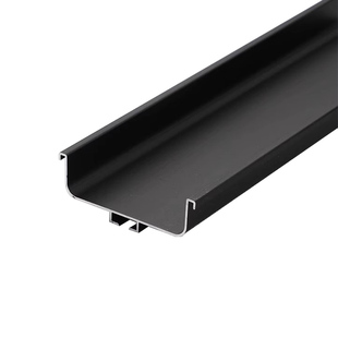 隐形橱柜免拉手U型槽型材铝合金透气孔拉手厨房柜门L型嵌入式定制