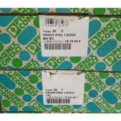 议价菲尼克斯原装正品原装现货FRONT-FMC 1.5/D32 1X1-1702347