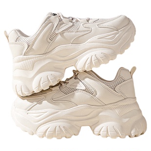 红蜻蜓女鞋2025秋冬新款休闲鞋女厚底增高潮流时尚老爹鞋运动鞋女