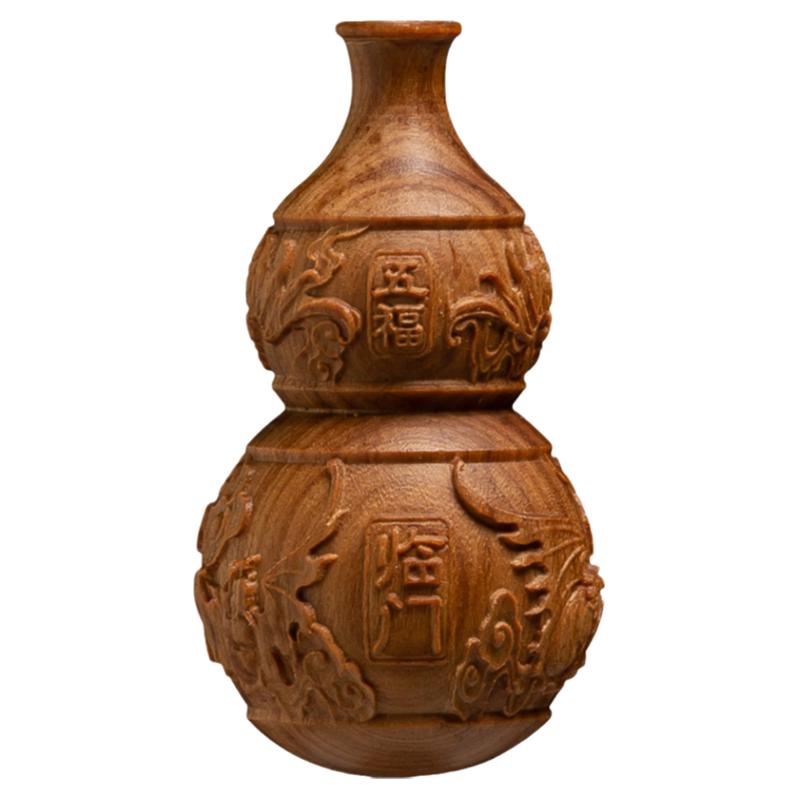 檀香木葫芦招财风水随身工艺品