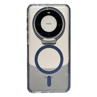 拓岚 适用华为mate60pro+新款手机壳高级感透明防滑气囊边框pura70pro+磁吸ultra隐形折叠镜头支架支点壳防摔