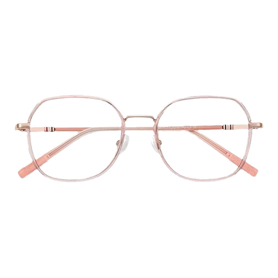 透明多边形眼镜近视女方圆脸素颜神器超轻小框可配高度数眼睛镜架