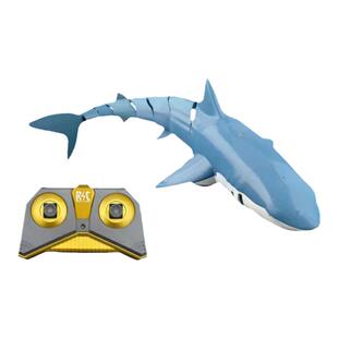 遥控鲨鱼2022年爆款遥控船玩具儿童五到八岁黑科技网红水上玩具船