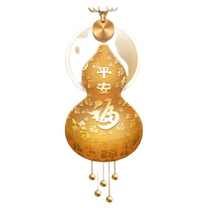 玄关福字装饰画轻奢走廊过道led立体壁画简约高级感发光晶瓷挂画