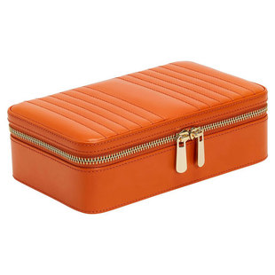 英国WOLF MARIA中号拉链式旅行首饰盒戒指耳环珠宝项链收纳盒