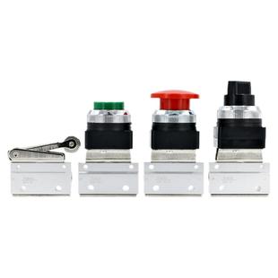 MOV-02机械阀二位二通电磁阀一进一出手动阀气动阀开关按钮气控阀