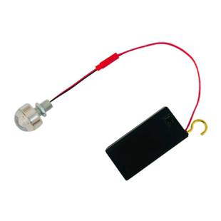 3WLED电池灯泡3VLED灯珠创意小夜灯灯笼模型手工迷你小灯泡带开关