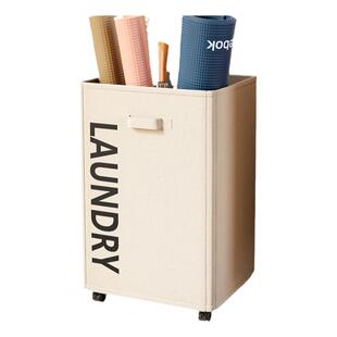 瑜伽垫收纳筐带轮夹缝运动工具泡沫滚轴整理神器健身器材置物架子