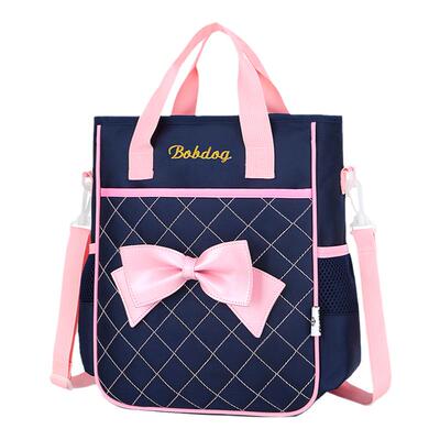 巴布豆小学生蓝色红色儿童补习袋