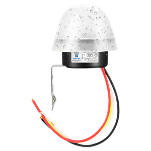 光控开关防雨AS-20天黑自动亮光感光线感应光敏感光控制器220V12V