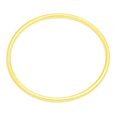 爆闪18k金古法素圈手镯女经典款