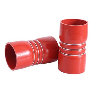 适配陕汽重卡德龙F3000中冷器增压器胶管加布硅胶管DZ93259535315