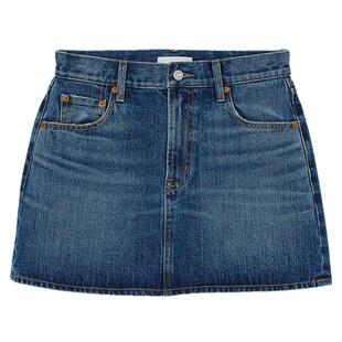 【明星同款】MOUSSY2026夏季新品丹宁风A字牛仔短裙010JS111-1801